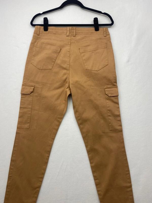 H&M Women's Pants Cargo Skinny Size 10 Mustard Color