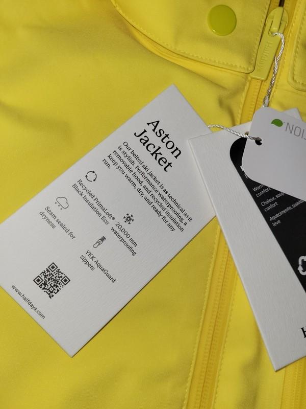 Halfdays Aston Women's Waterproof Insulated Ski Jacket Yellow Size XS