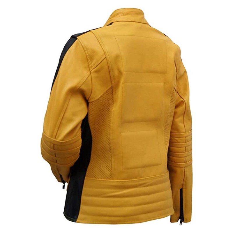 Handmade Ladies Leather Jacket Women’s Kill Bill Uma Thurman The Bride Formal
