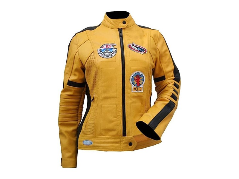 Handmade Ladies Leather Jacket Women’s Kill Bill Uma Thurman the Bride Formal