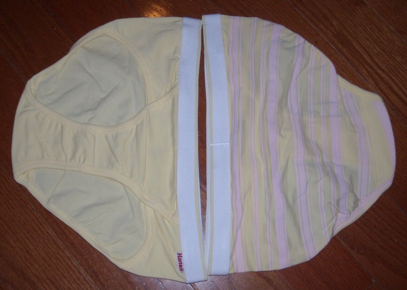 Hanes Authentic Cotton Hipster - Soft Cornsilk - Size M - 2 Pack - NEW