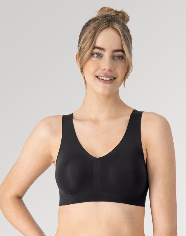 Hanes Women's Invisible Embrace Pullover Bralette Moisture Wicking