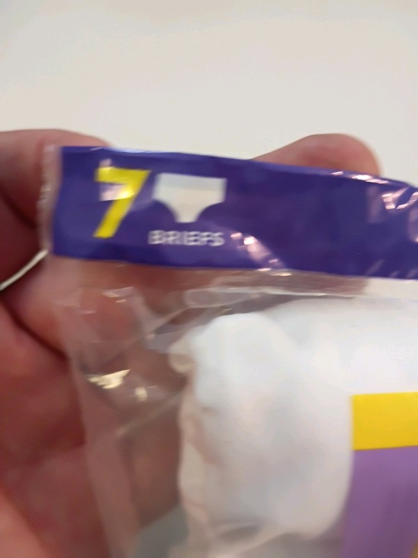 HANES Womens Size 7L Cotton Briefs TAGLESS White NEW SEALED NOS 7 Pairs