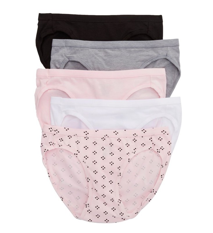 Hanes Womens Ultimate Comfortsoft Stretch Bikini 5-Pack