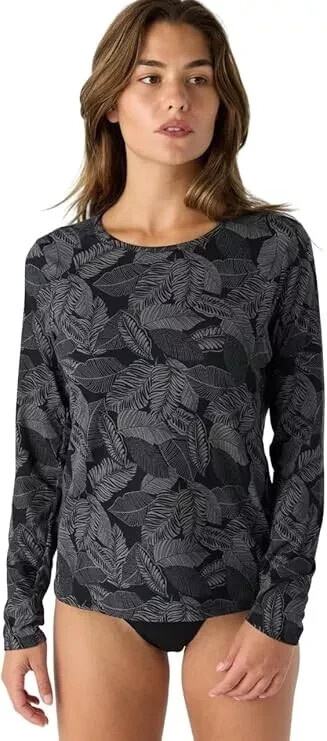 Hang Ten Women's Long Sleeve Sun Protection Tee With Pocket H13