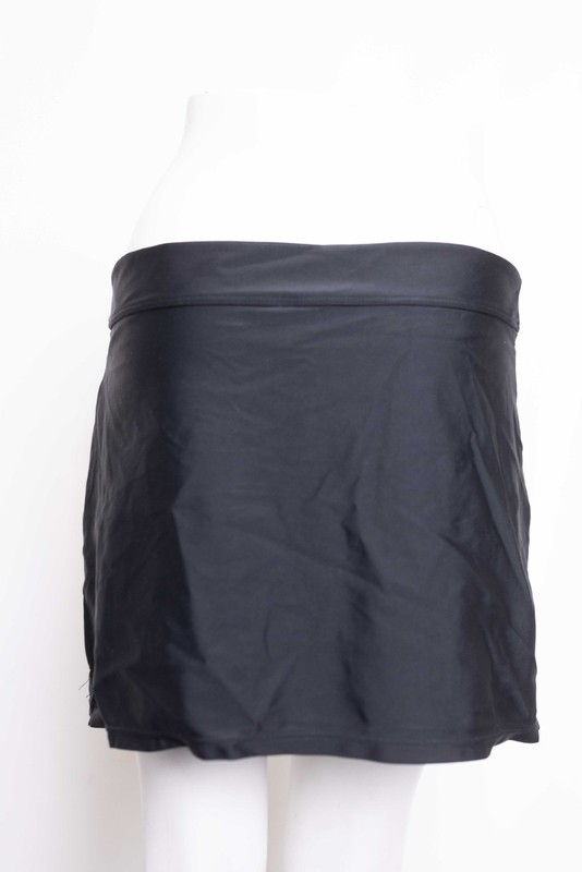 Hapari Straight Skirt Womens Sz L (12-14) Black Over Bathing Suit NWOT