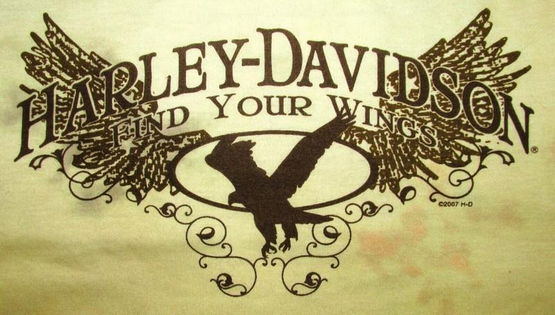 HARLEY DAVIDSON LADIES FIND YOUR WINGS TATTOO L/S SHIRT [NEW]