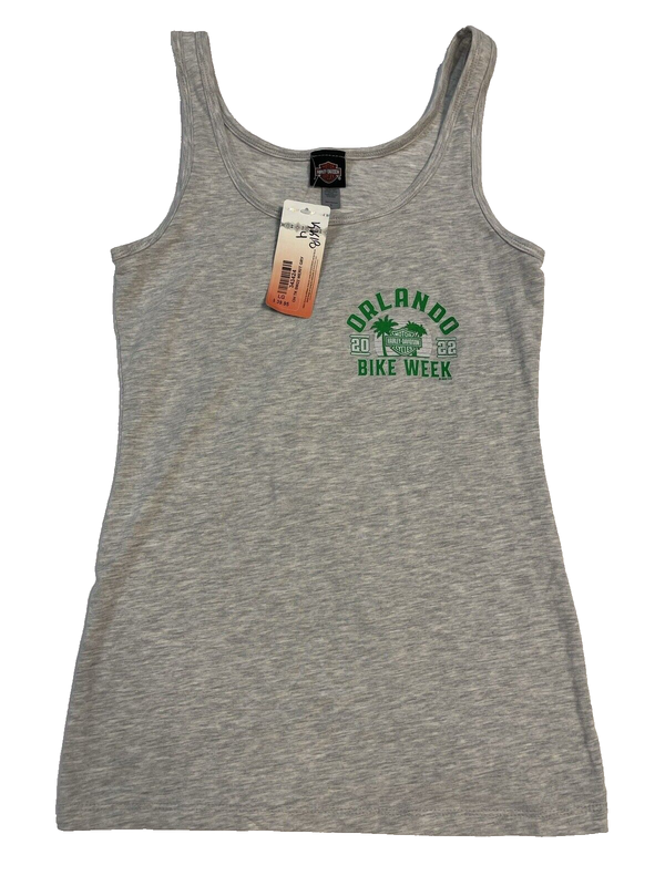 Harley-Davidson Women’s Gray Sleeveless Tank Top T-Shirt Size L NEW 343424