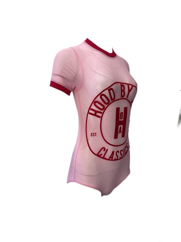 HBA Women's Pink Body Suit #1001 M NWT
