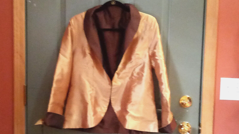 HEIDI DAUS "Luxe Be A Lady" (LG./Gold/Brown) Reversible Blazer (Orig.$129.95)