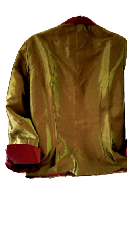 HEIDI DAUS"Luxe Be A Lady" (XL/Burg/Olive) Revers. Blazer (Orig.$129.95)-LAST 1