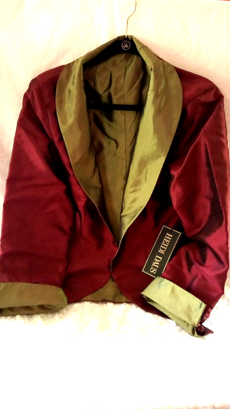 HEIDI DAUS"Luxe Be A Lady" (XL/Burg/Olive) Revers. Blazer (Orig.$129.95)-LAST 1