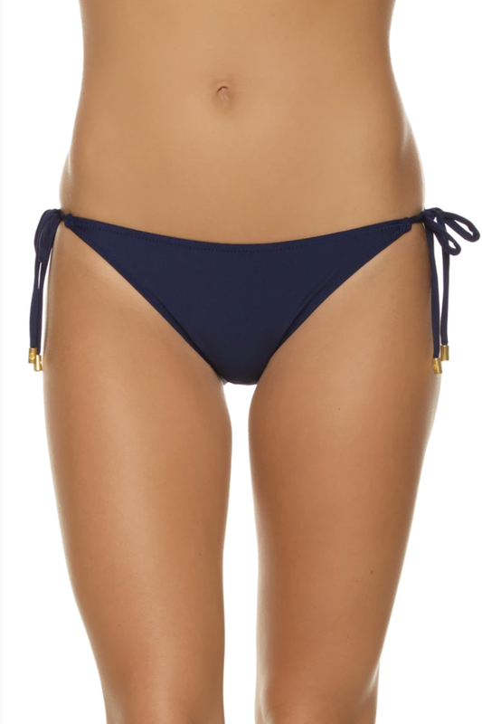 Helen Jon String Navy Blue Bikini Bottom L20413 Size Small
