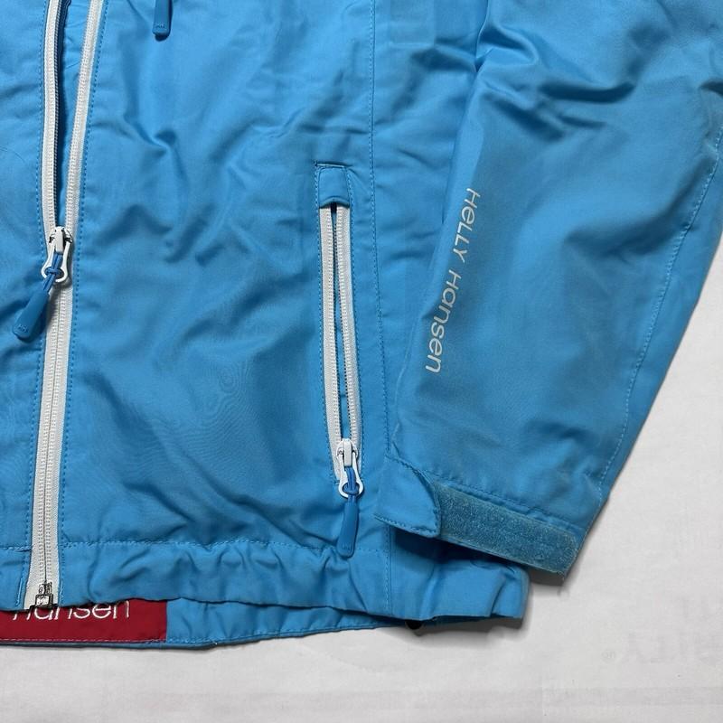 Helly Hansen Crew Midlayer Jacket Womens Small Blue FullZip Waterproof Windproof