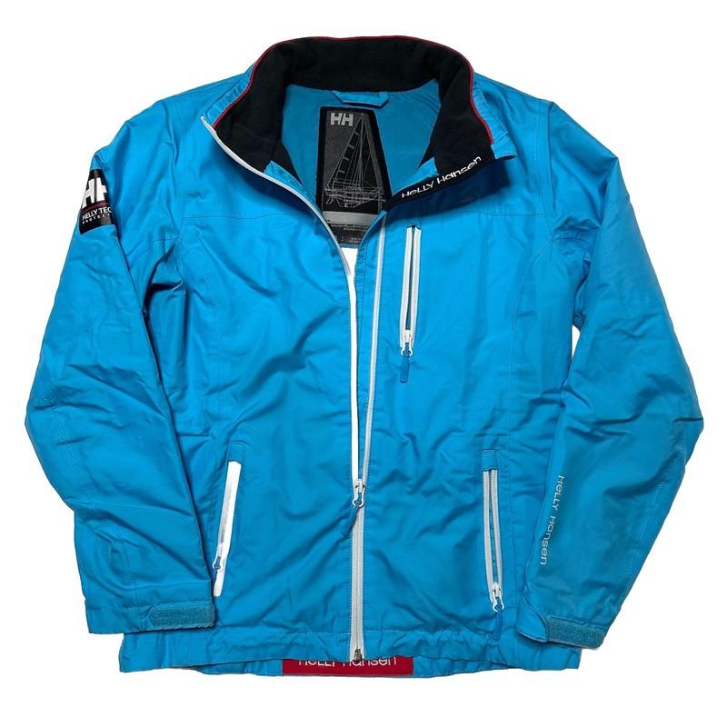 Helly Hansen Crew Midlayer Jacket Womens Small Blue FullZip Waterproof Windproof
