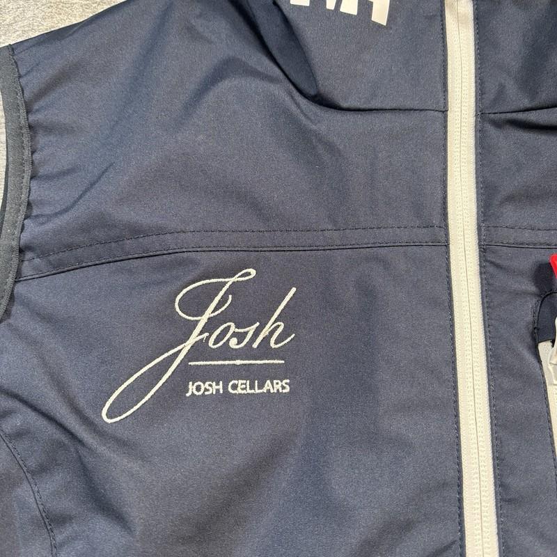 Helly Hansen Sailing Crew Vest Womens Large Regular Blue Full Zip Company Logo