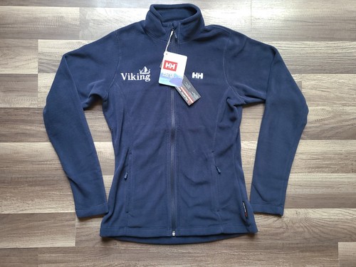 Helly Hansen Viking Cruises Daybreaker Fleece Jacket Womens S Zip Blue Polartec