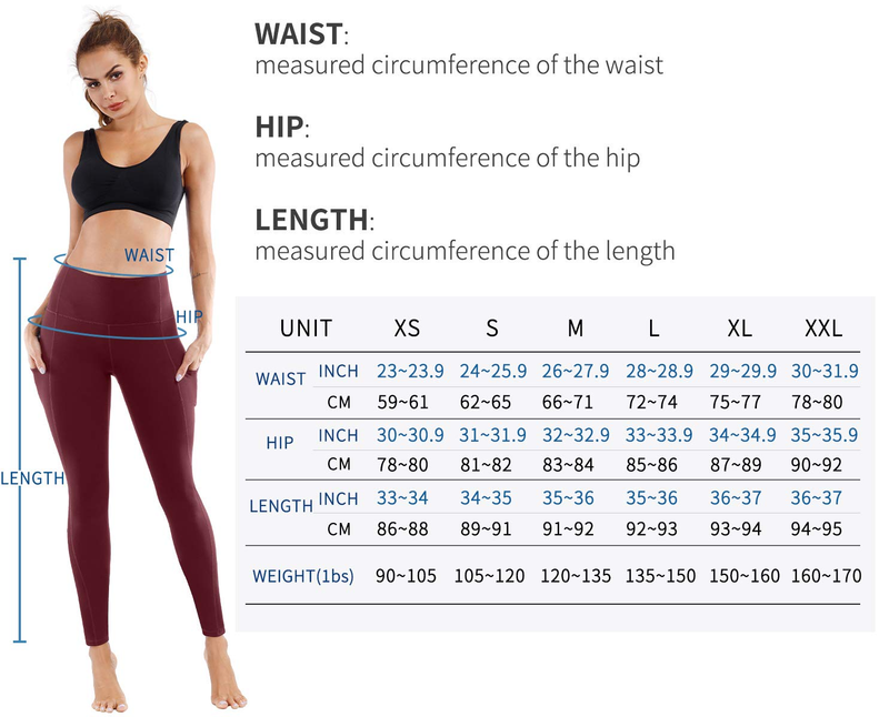 High Waisted Yoga Pants For Women With Pockets Leggings For Women Yoga Pants