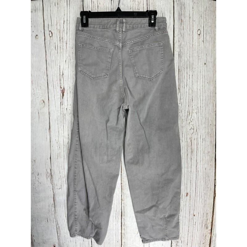HM High Rise Jeans Womens Size 4 Gray Denim 100% Cotton Casual Minimalist STAIN