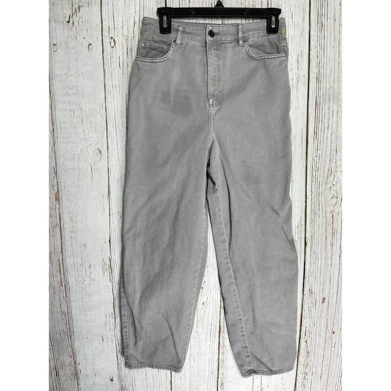 HM High Rise Jeans Womens Size 4 Gray Denim 100% Cotton Casual Minimalist STAIN