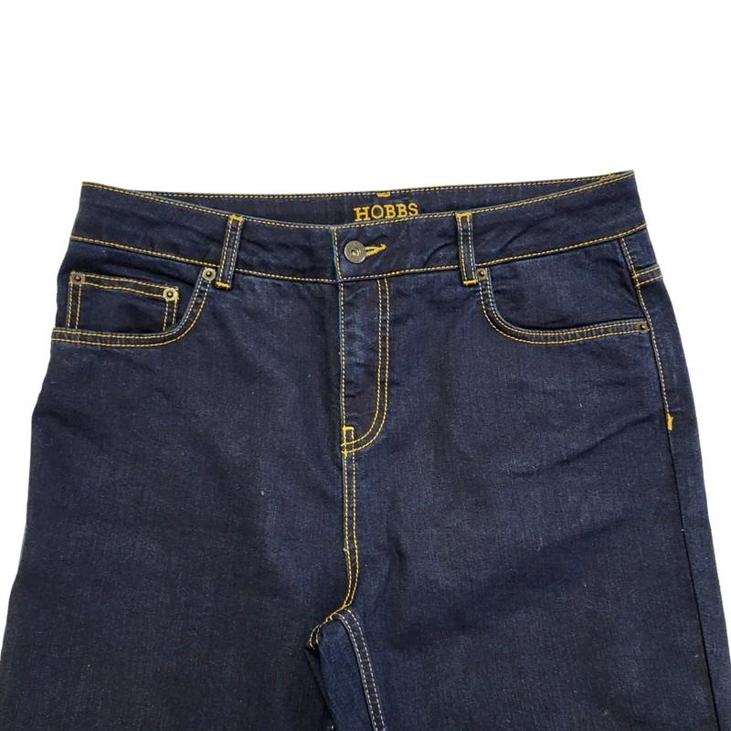 Hobbs Denim Skinny Jeans Blue Slim Fit Dark Blue Women's 14 W32 L32