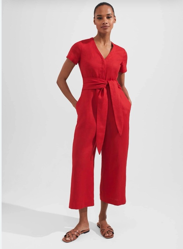 Hobbs Twitchell Jumpsuit Red