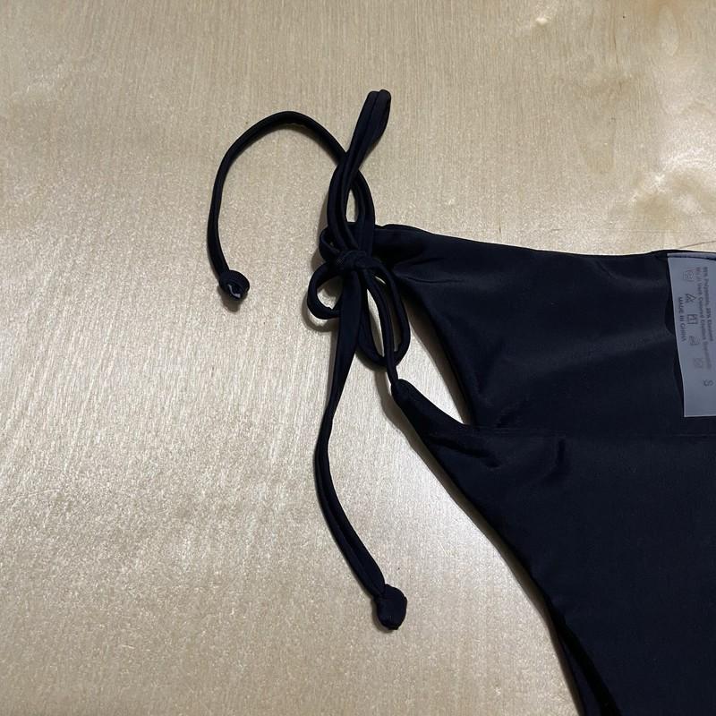 Holipick Women's Size Small Moderate Coverage Low Waist Swim Bikini Bottom Black