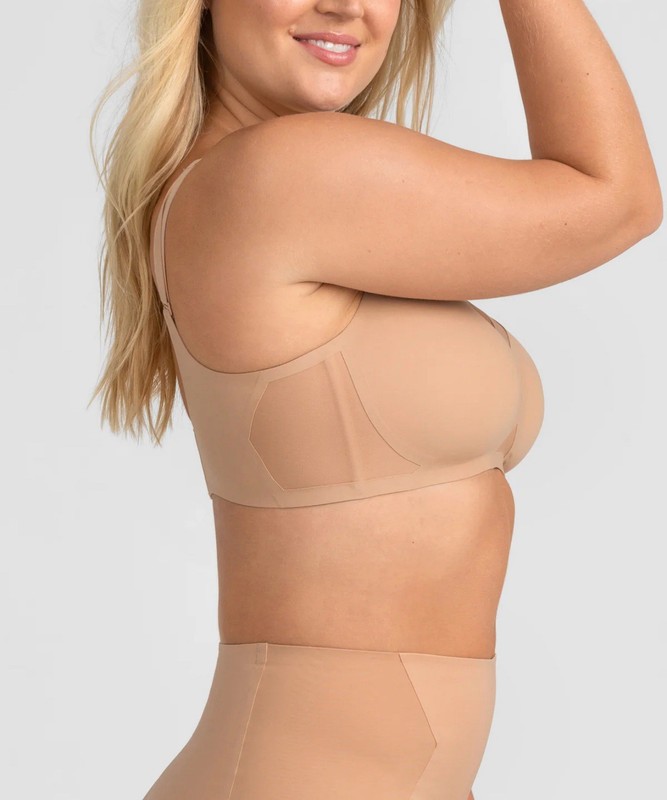 Honey Love CrossOver Wireless Bra Sand Size XL