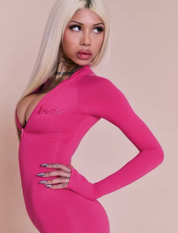 Hot Pink BODY by Raven Jumpsuit Size M