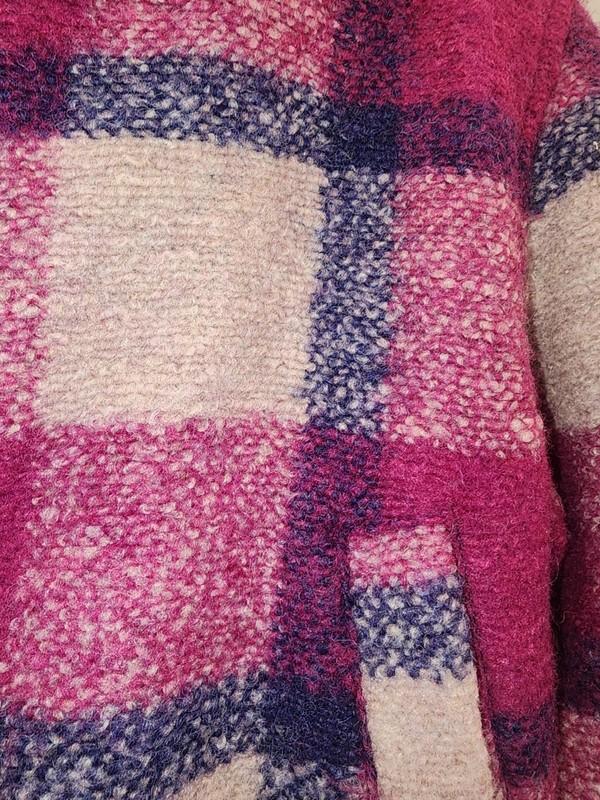 House Of Harlow Women's Wool Plaid Coat Size Medium