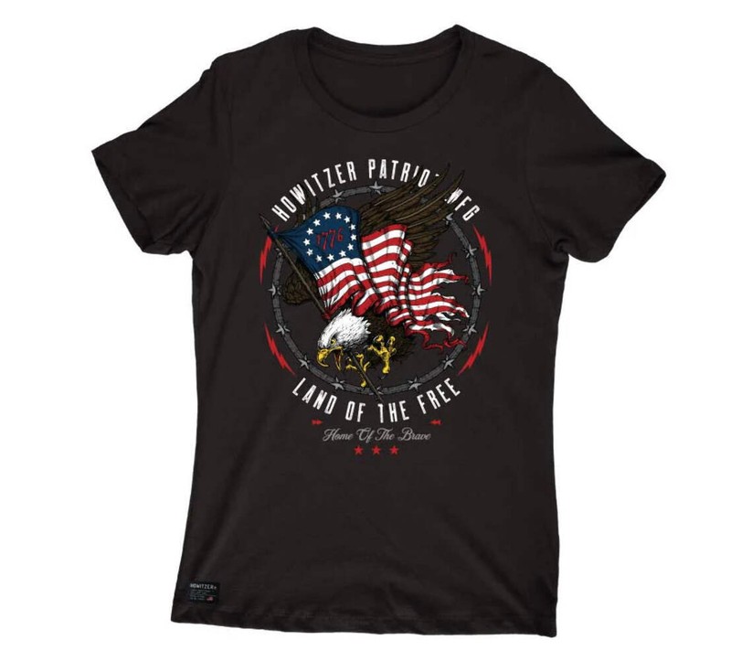 Howitzer Style Women's T-shirt Patriot Eagle Military Grunt MFG