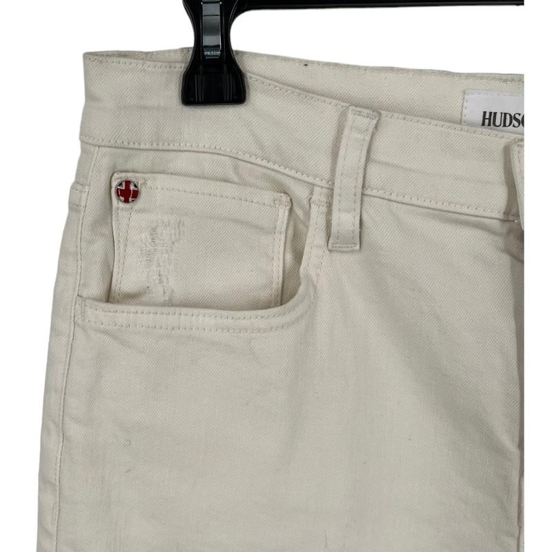 Hudson Jeans Rosalie Wide Leg Distressed Beige Size 28