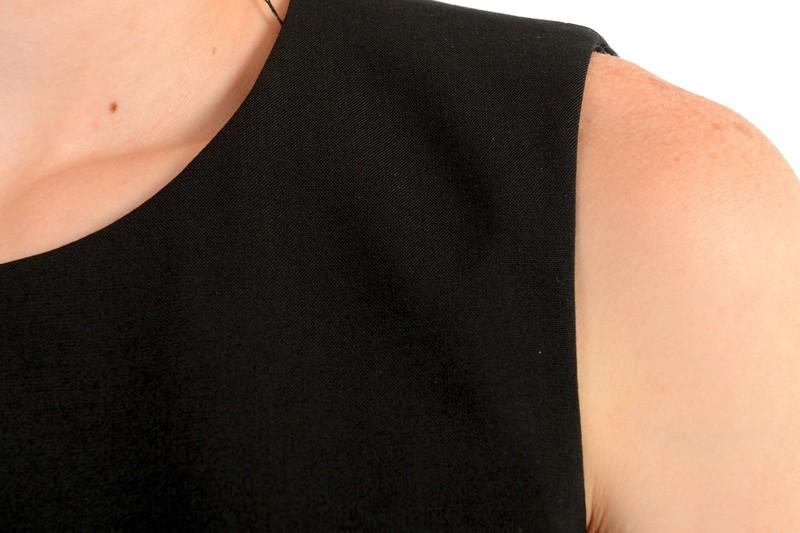 Hugo Boss Women's "Dirusa" Black Wool Sleeveless Pencil Dress