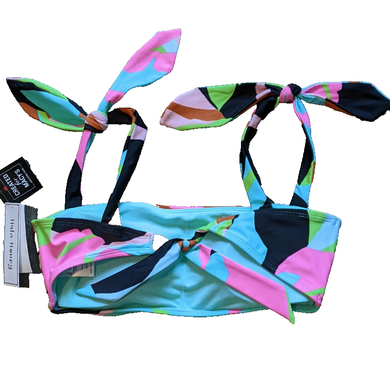 Hula Honey Bikini Top XL Stretch Nylon Swim Top