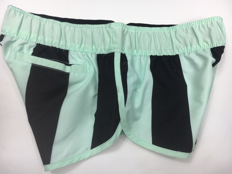 Hurley Board Shorts Rugby Beach Rider Black Green Elasticated Waist Surf Beach