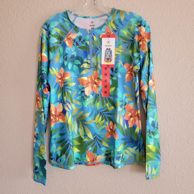 Hurley Ladies' Quarter Zip Rashguard NWT 2024