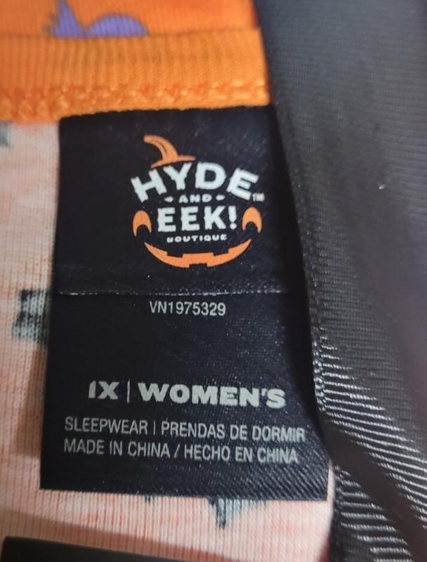 Hyde And Eek Target Women’s 2 Piece Family Halloween Sleep Set Size 1X NEW