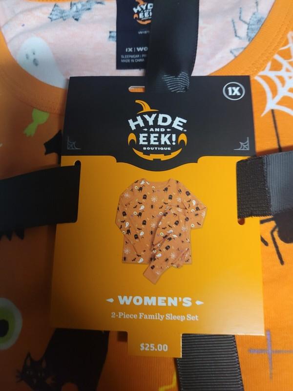 Hyde And Eek Target Women’s 2 Piece Family Halloween Sleep Set Size 1X NEW