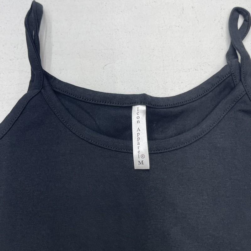 Icon Apparel Black Sleeveless Scoop Neck Stretch Fit Jumpsuit Women’s Medium New
