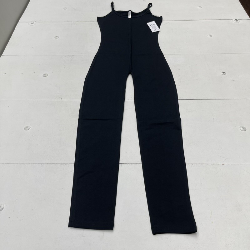 Icon Apparel Black Sleeveless Scoop Neck Stretch Fit Jumpsuit Women’s Medium New