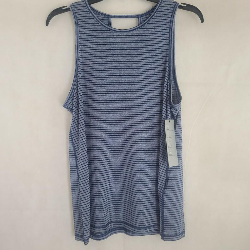 Ideology Womens Striped Fitness Tank Top Activewear WS-367