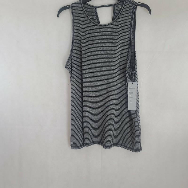 Ideology Womens Striped Fitness Tank Top Activewear WS-367