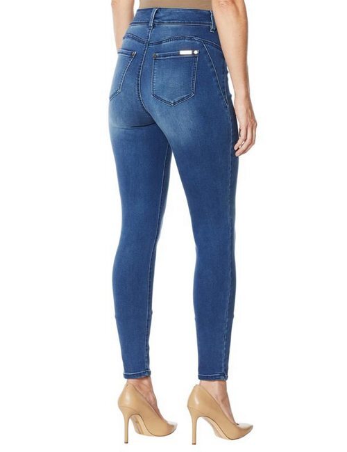 IMAN Global Chic Black 360 Slim Skinny Jean Average New