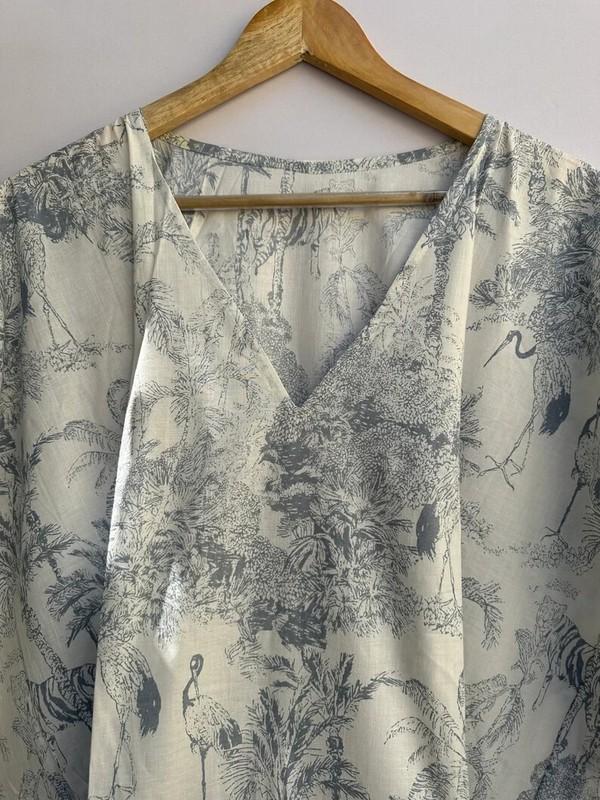 Indian Vintage 100% Cotton Long Beach Maxi Kaftan Dress One Size Caftan Kimono