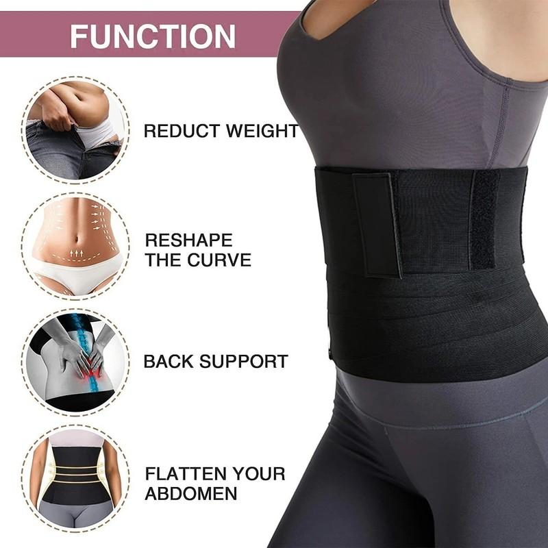 Invisible Wrap Waist Trainer For Women Tummy Wrap Waist Wraps Bandage (13FT)