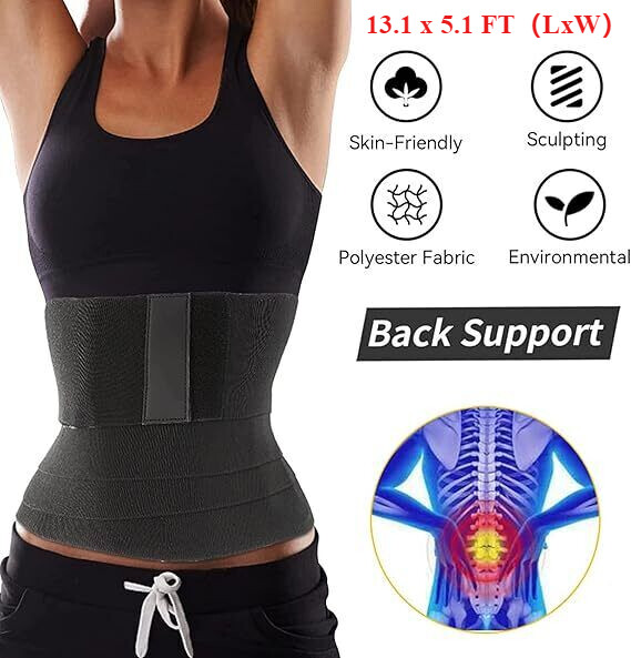 Invisible Wrap Waist Trainer For Women Tummy Wrap Waist Wraps Bandage (13FT)