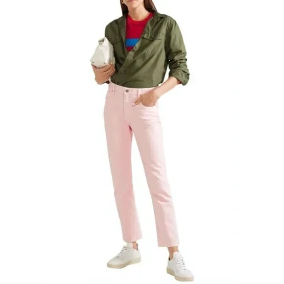 Isabel Marant Étoile Fliff Straight Leg Jeans FR38 US6 Light Pink Cotton