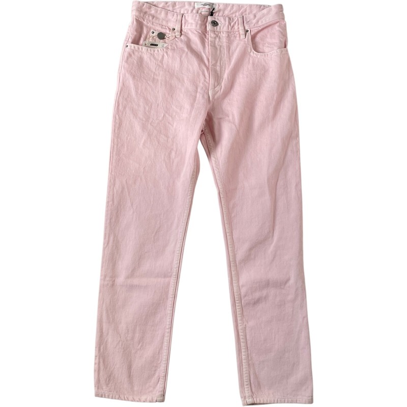 Isabel Marant Étoile Fliff Straight Leg Jeans FR38 US6 Light Pink Cotton