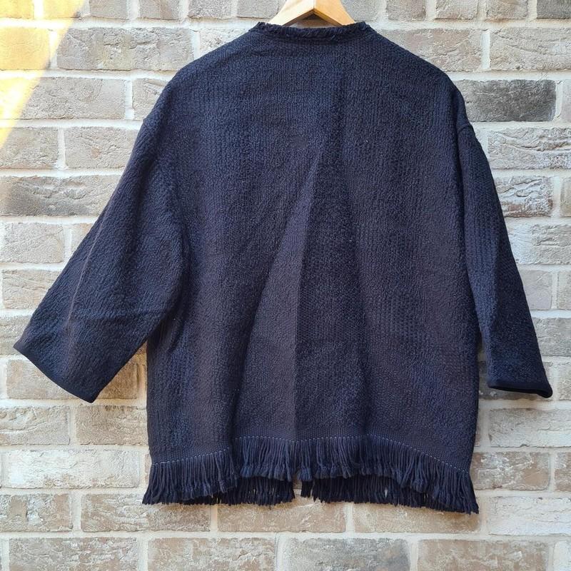 Isabel Marant "Leni" Black Wool Jacket SS 2012 Boho Designer Fashion Sample