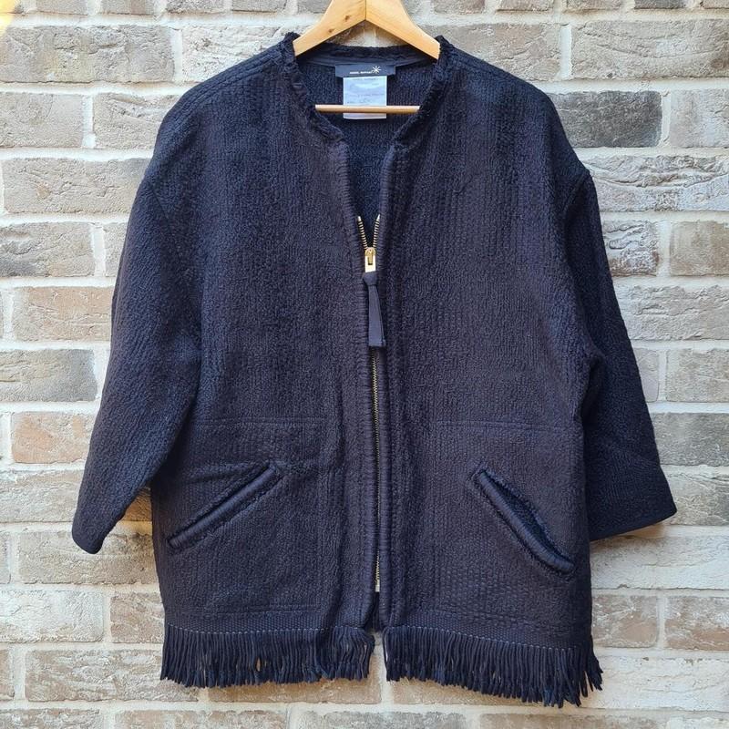 Isabel Marant "Leni" Black Wool Jacket SS 2012 Boho Designer Fashion Sample